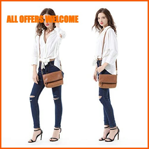 Vegan Leather Crossbody Bag with Adjustable Strap, Perfect for Daily Use - Picture 3 of 8